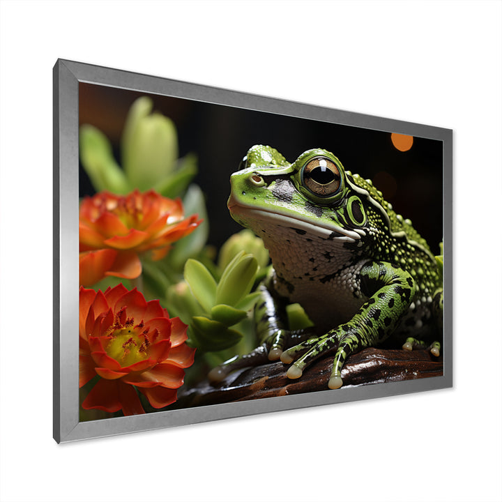 Frog Amphibian Serenade - Frog Bedroom Wall Art