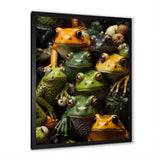 Toads Family - Frog Canvas Wall Art