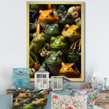 Toads Family - Frog Canvas Wall Art
