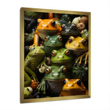 Toads Family - Frog Canvas Wall Art