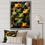 Toads Family - Frog Canvas Wall Art