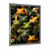 Toads Family - Frog Canvas Wall Art