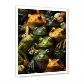Toads Family - Frog Canvas Wall Art