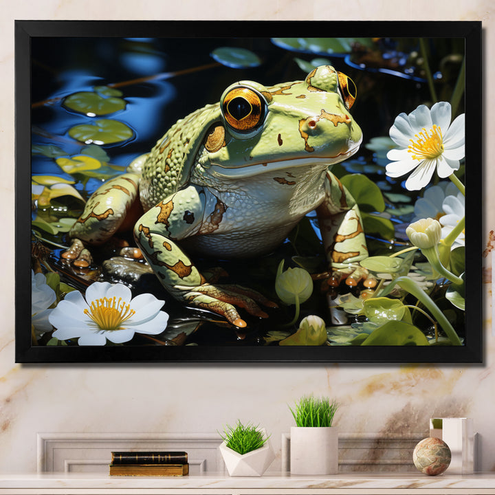 Frog Freedom - Frog Canvas Wall Art