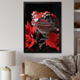 Red Frog Portrait - Frog Wall Decor