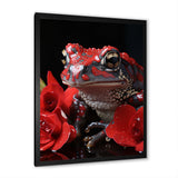 Red Frog Portrait - Frog Wall Decor