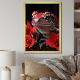 Red Frog Portrait - Frog Wall Decor