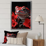 Red Frog Portrait - Frog Wall Decor