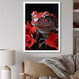 Red Frog Portrait - Frog Wall Decor