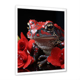 Red Frog Portrait - Frog Wall Decor