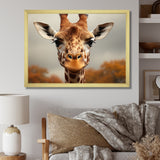 Giraffe Gentle Portrait - Giraffe Bedroom Wall Art