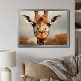 Giraffe Gentle Portrait - Giraffe Bedroom Wall Art