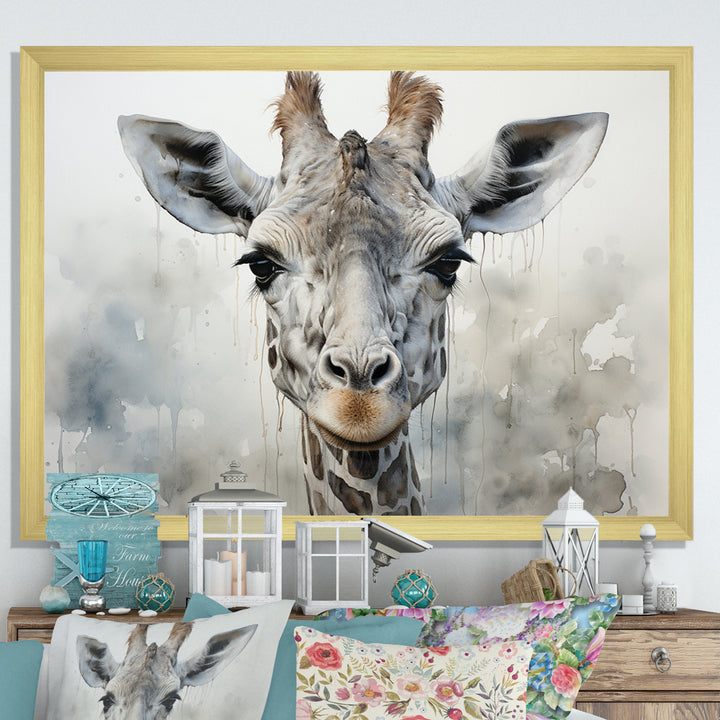 Giraffe Graceful Necks - Giraffe Canvas Wall Art