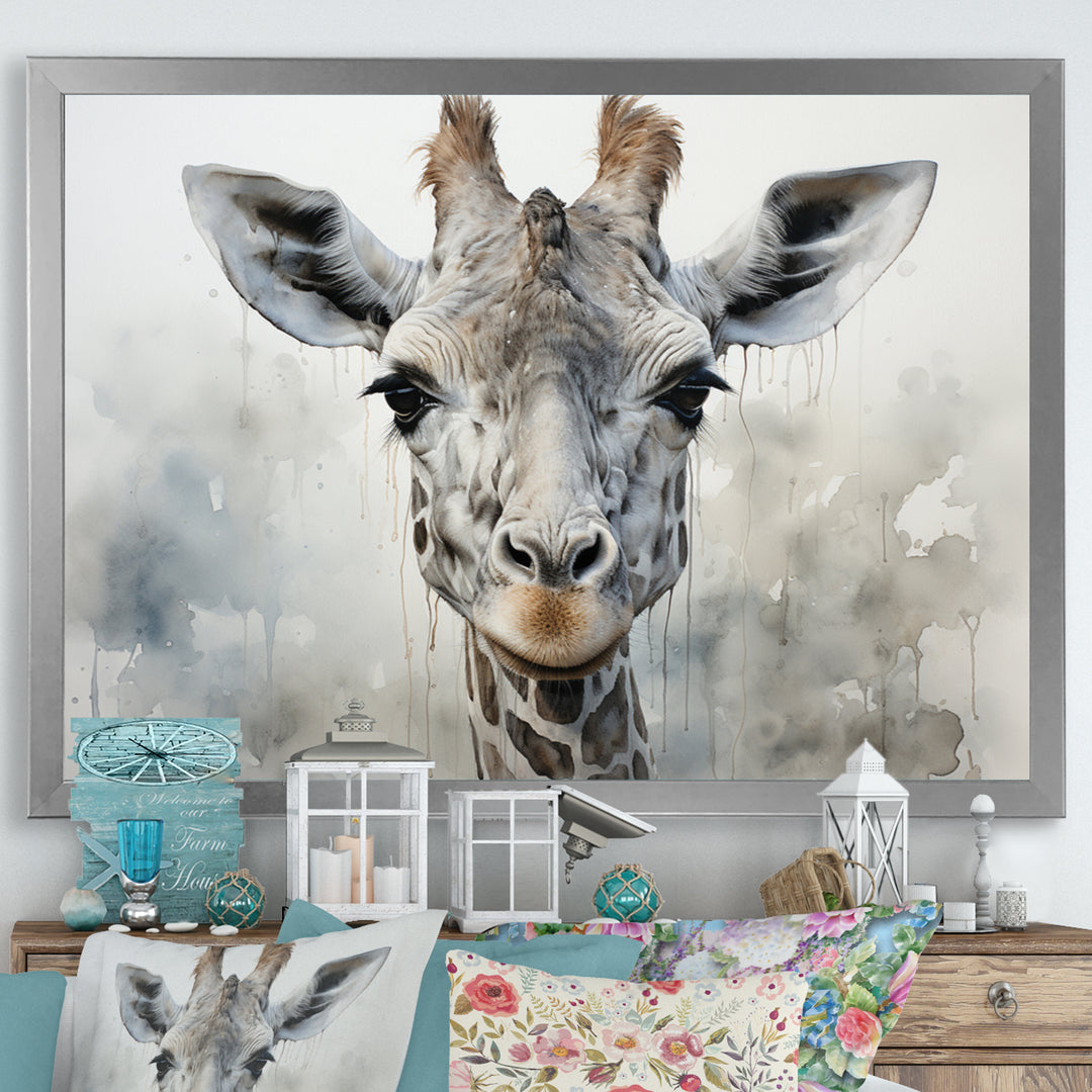 Giraffe Graceful Necks - Giraffe Canvas Wall Art