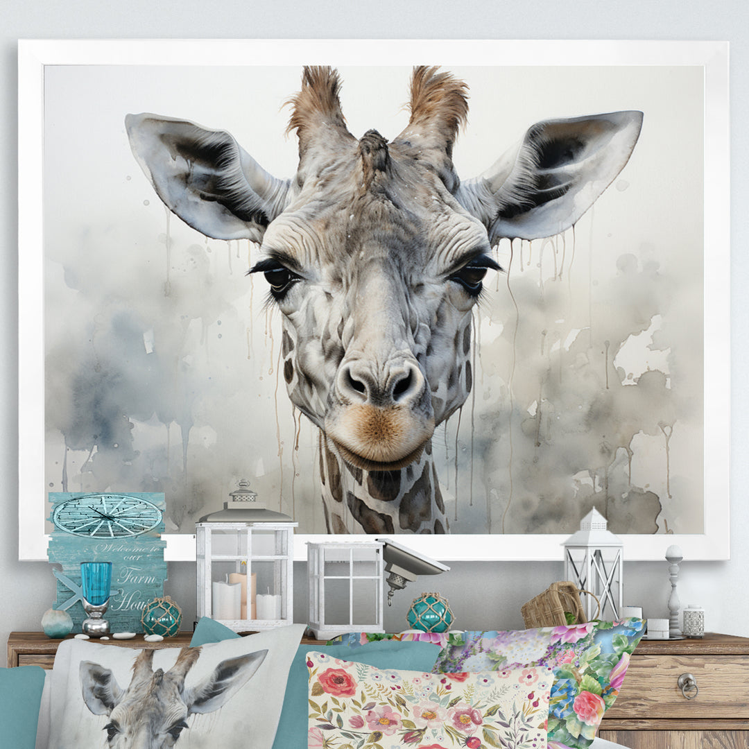 Giraffe Graceful Necks - Giraffe Canvas Wall Art