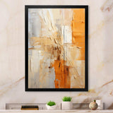 Glam Orange Beige Collage IV - Fashion Canvas Wall Art