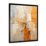 Glam Orange Beige Collage IV - Fashion Canvas Wall Art