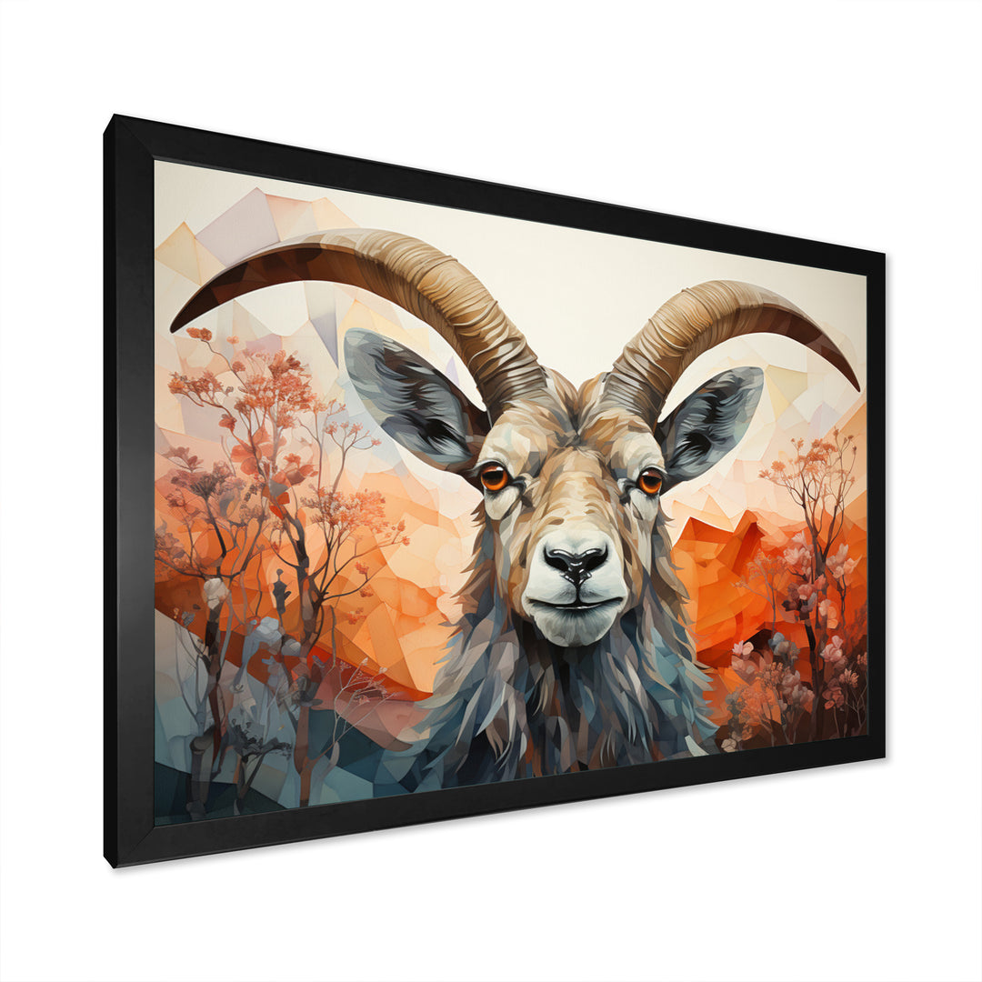 Goat Mountain Explorer Geometric - Goat Wall Decor