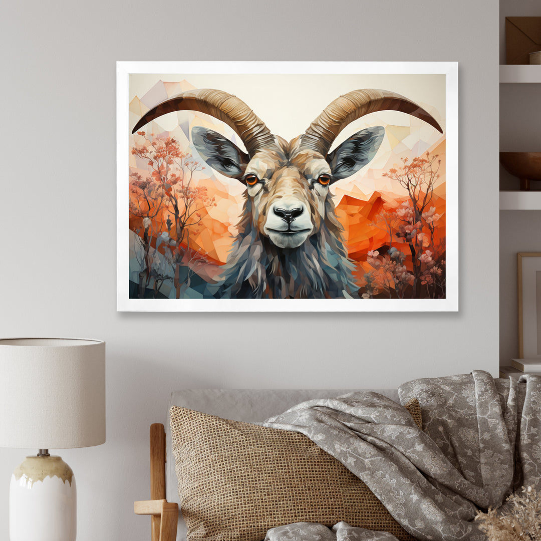 Goat Mountain Explorer Geometric - Goat Wall Decor