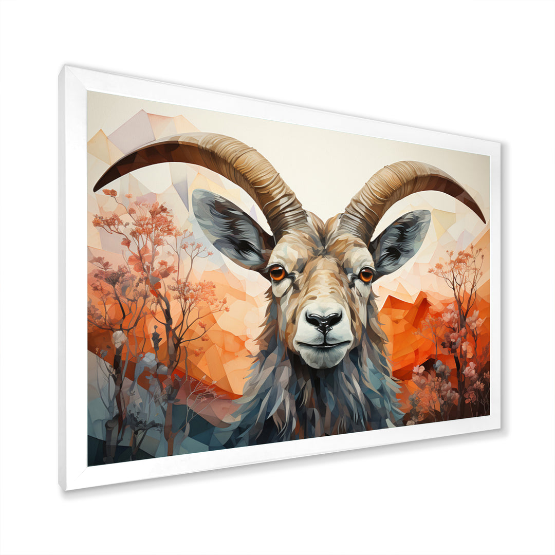 Goat Mountain Explorer Geometric - Goat Wall Decor