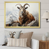 Goat Mountain Majesty - Goat Framed Canvas Art