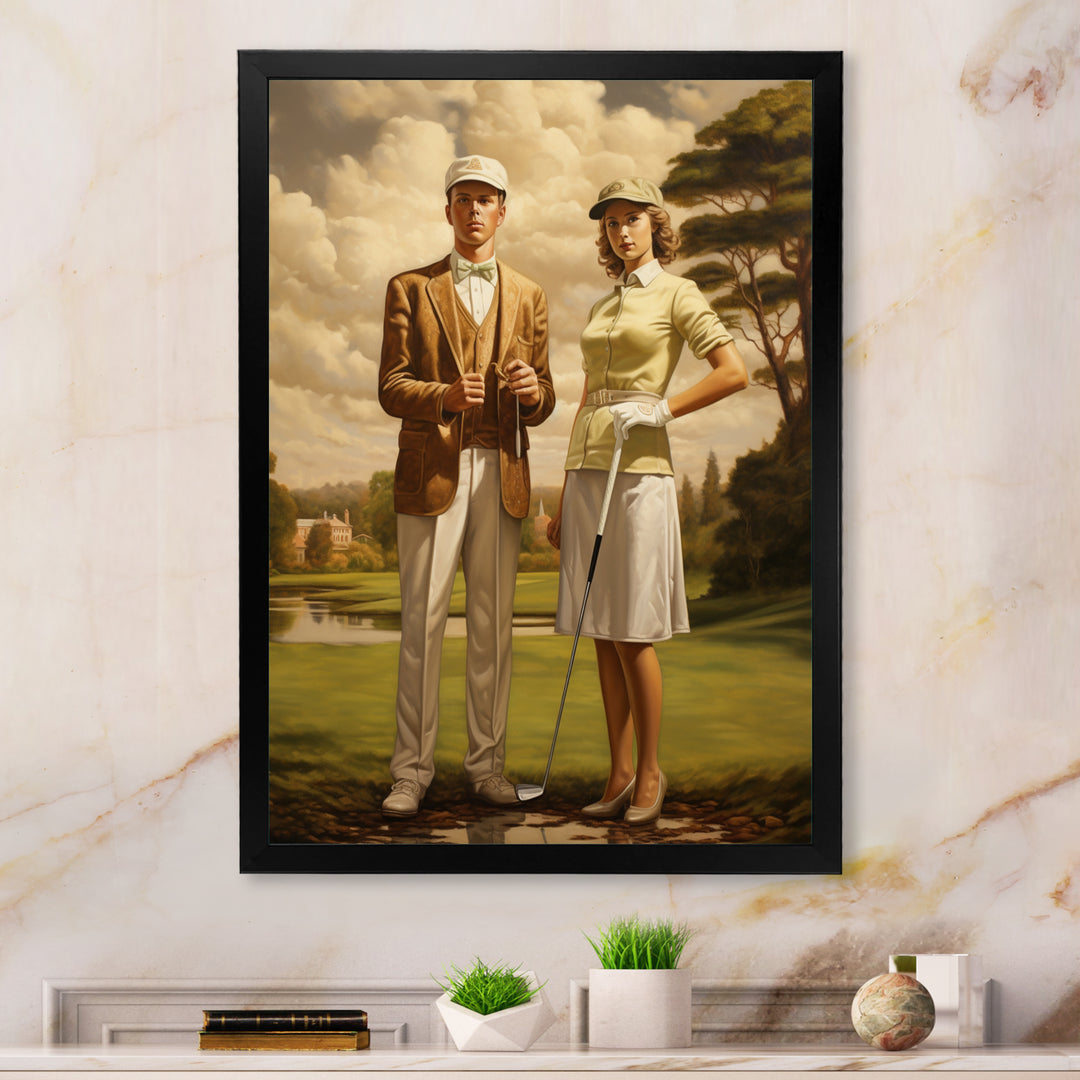 Vintage Timeless Golf - Golf Canvas Wall Art
