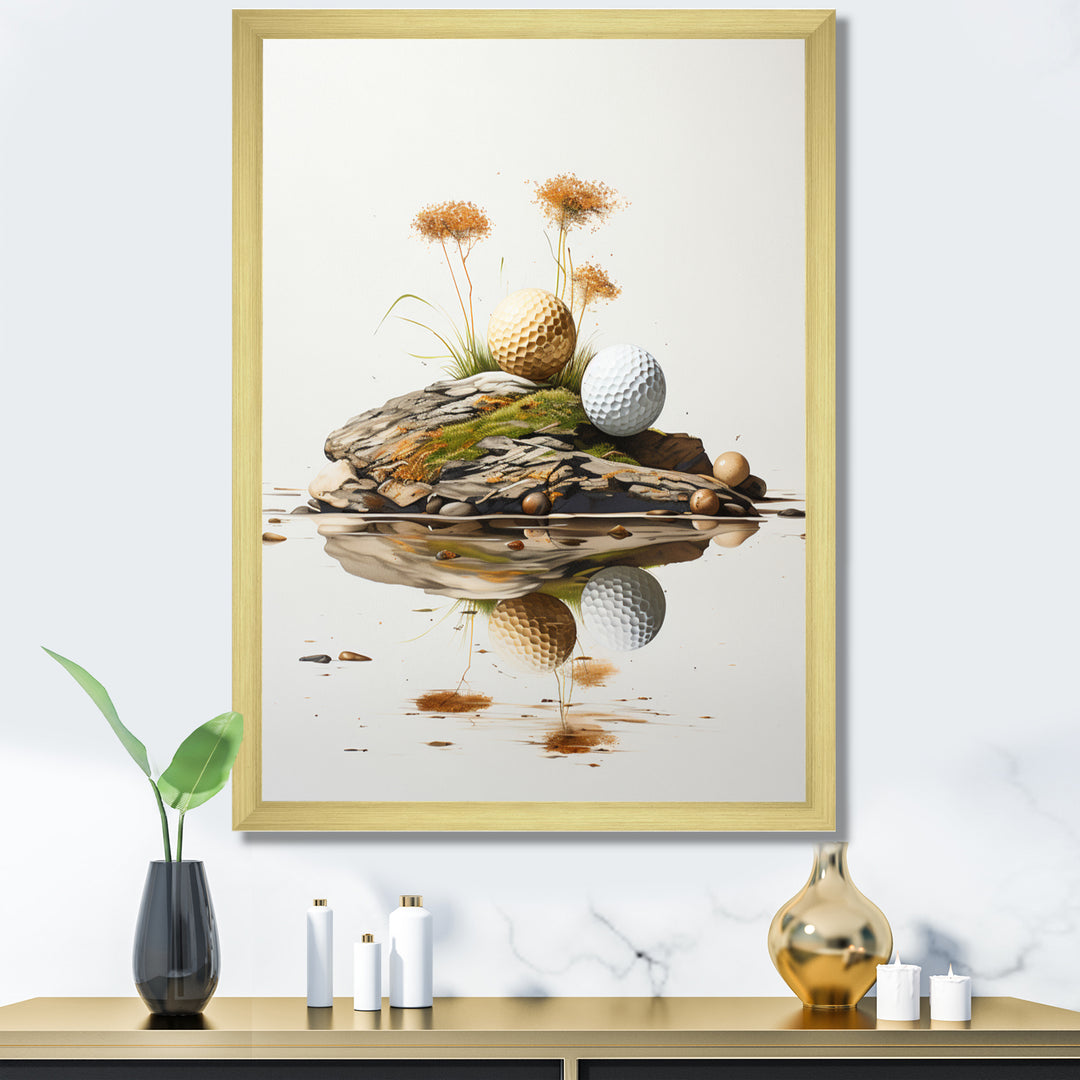 Minimalism Golf Tees I - Golf Canvas Wall Art