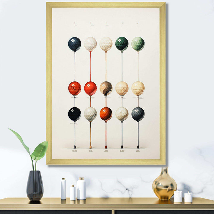 Minimalism Golf Tees IV - Sports Canvas Wall Art