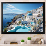 Greece Santorini Dreams I - Landscapes Canvas Wall Art