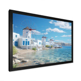 Greece Serenity In Mykonos - Landscapes Canvas Wall Art