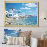 Greece Serenity In Mykonos - Landscapes Canvas Wall Art