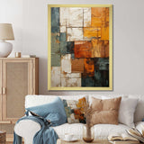 Hardedge Art Earthy Euphony I - Abstract Canvas Wall Art