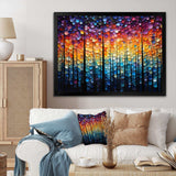 Hardedge Art Sublime Tree Symmetry II - Abstract Canvas Wall Art