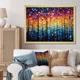 Hardedge Art Sublime Tree Symmetry II - Abstract Canvas Wall Art