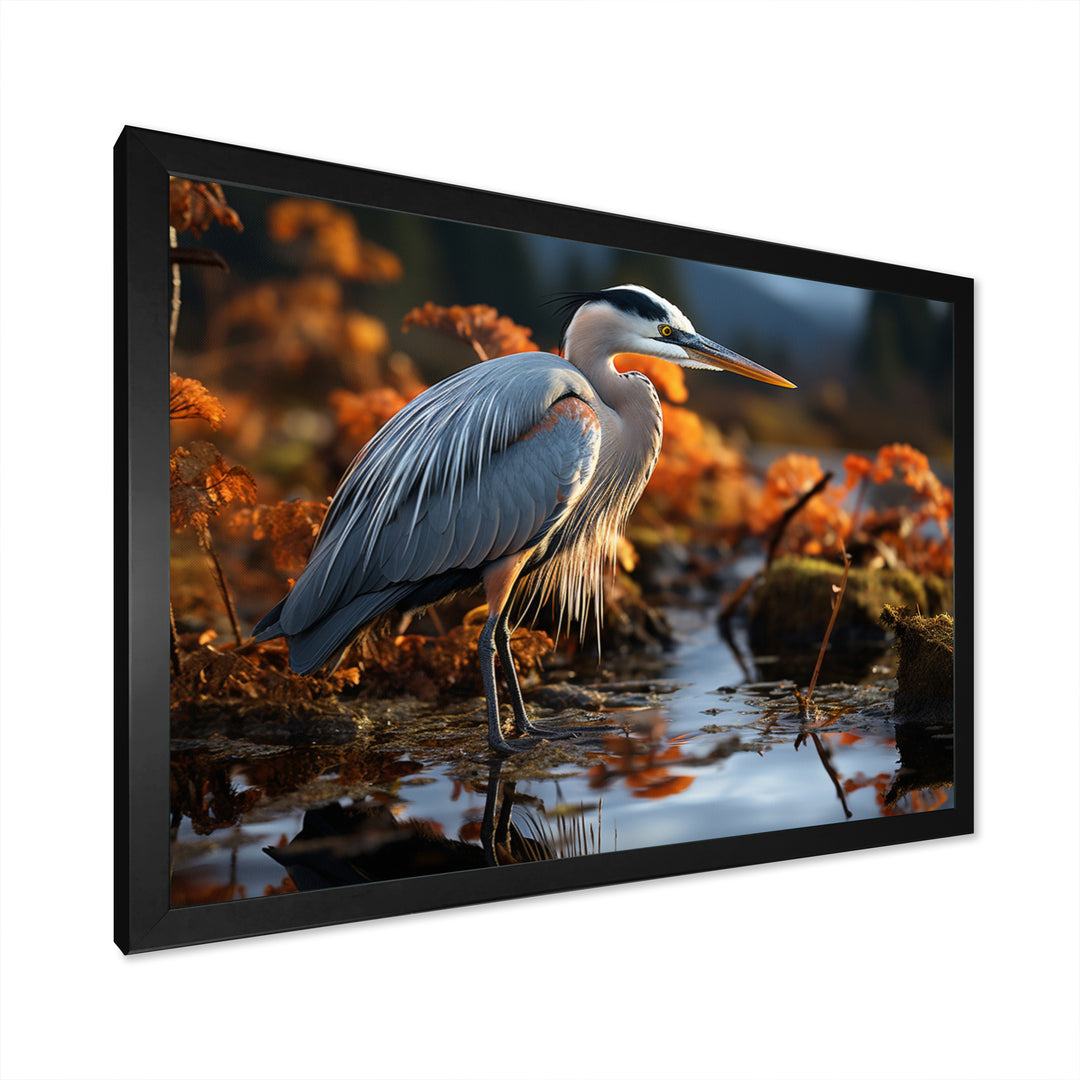 Heron Reflections Of Grace - Heron Home Decor Art