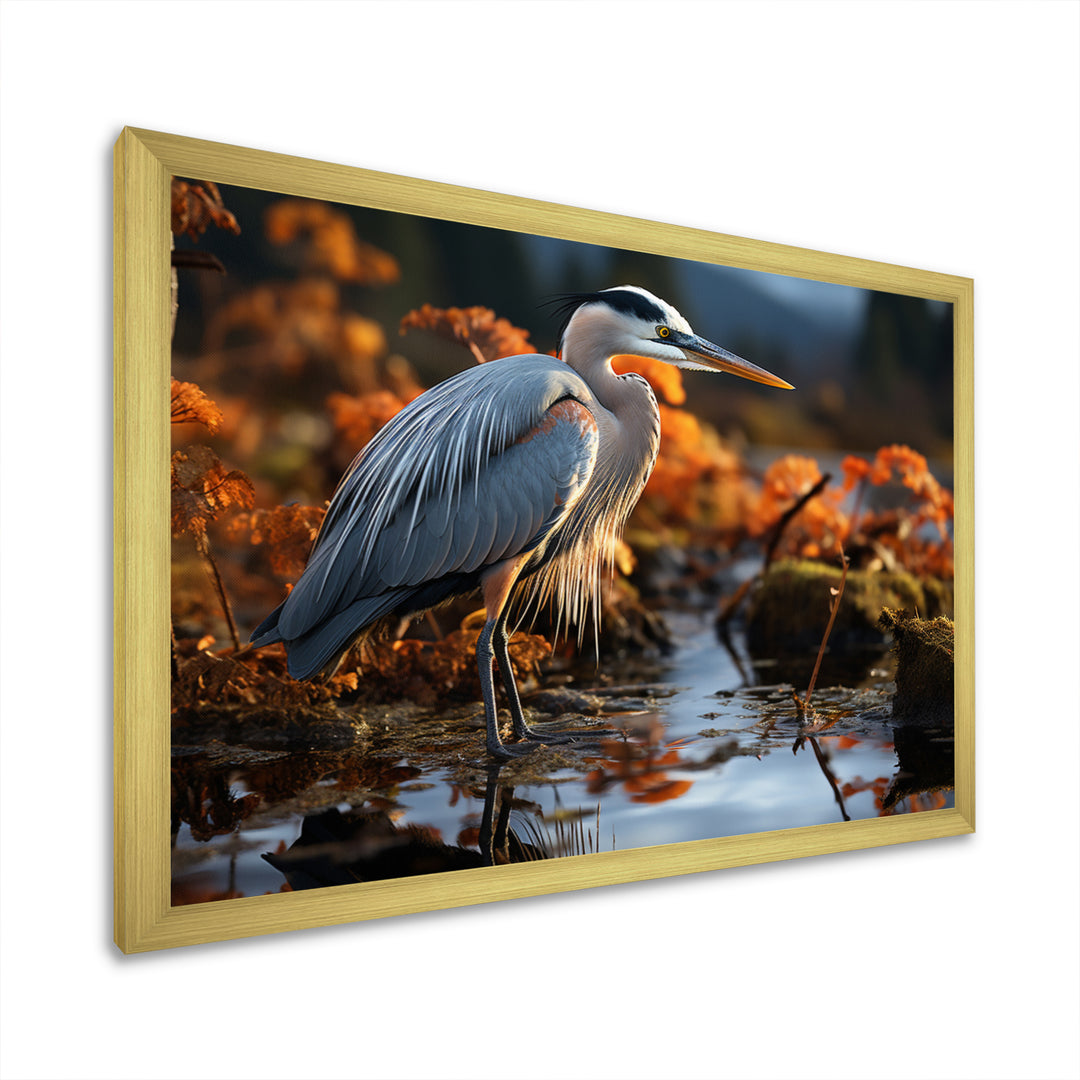 Heron Reflections Of Grace - Heron Home Decor Art