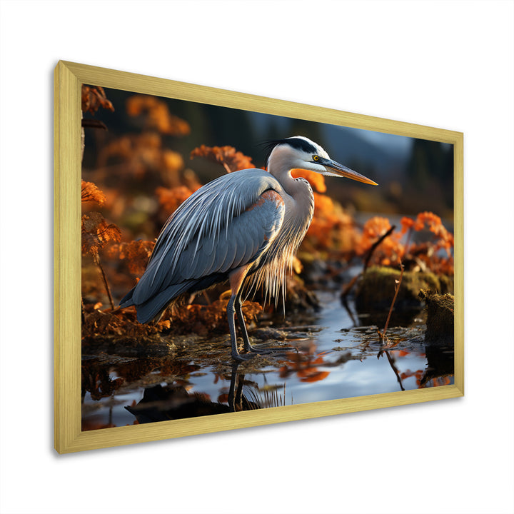 Heron Reflections Of Grace - Heron Home Decor Art