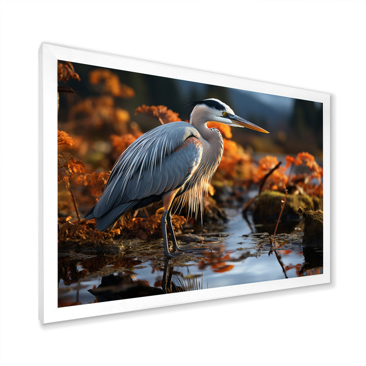 Heron Reflections Of Grace - Heron Home Decor Art