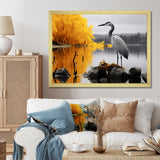 Heron Silent Waters - Heron Bedroom Wall Art