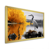 Heron Silent Waters - Heron Bedroom Wall Art