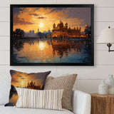 Hinduisim Golden Temple II - Spiritual Canvas Wall Art