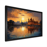 Hinduisim Golden Temple II - Spiritual Canvas Wall Art