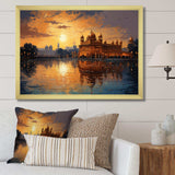 Hinduisim Golden Temple II - Spiritual Canvas Wall Art