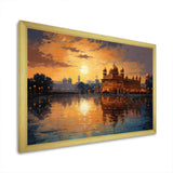 Hinduisim Golden Temple II - Spiritual Canvas Wall Art