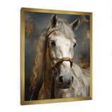 White Horse Equestrian Duality II - Animals Canvas Wall Art