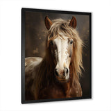 Brown Horse Harmonious Balance - Animals Canvas Wall Art