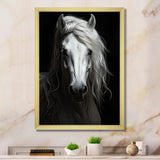 Grey Horse Majestic Monochrome - Horse Home Decor Art