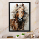 Brown Beige Horse Spirit Of Equus - Brown Horse Wall Art