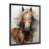 Brown Beige Horse Spirit Of Equus - Brown Horse Wall Art