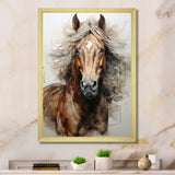 Brown Beige Horse Spirit Of Equus - Brown Horse Wall Art